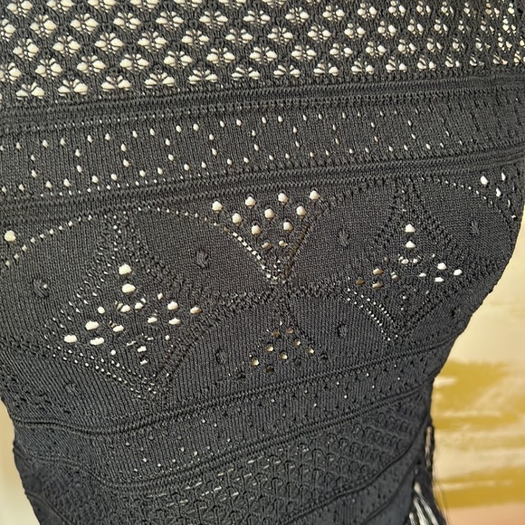 A.L.C. Tucker Fringe Pointelle Crochet Crop Tank - Picture 8 of 8